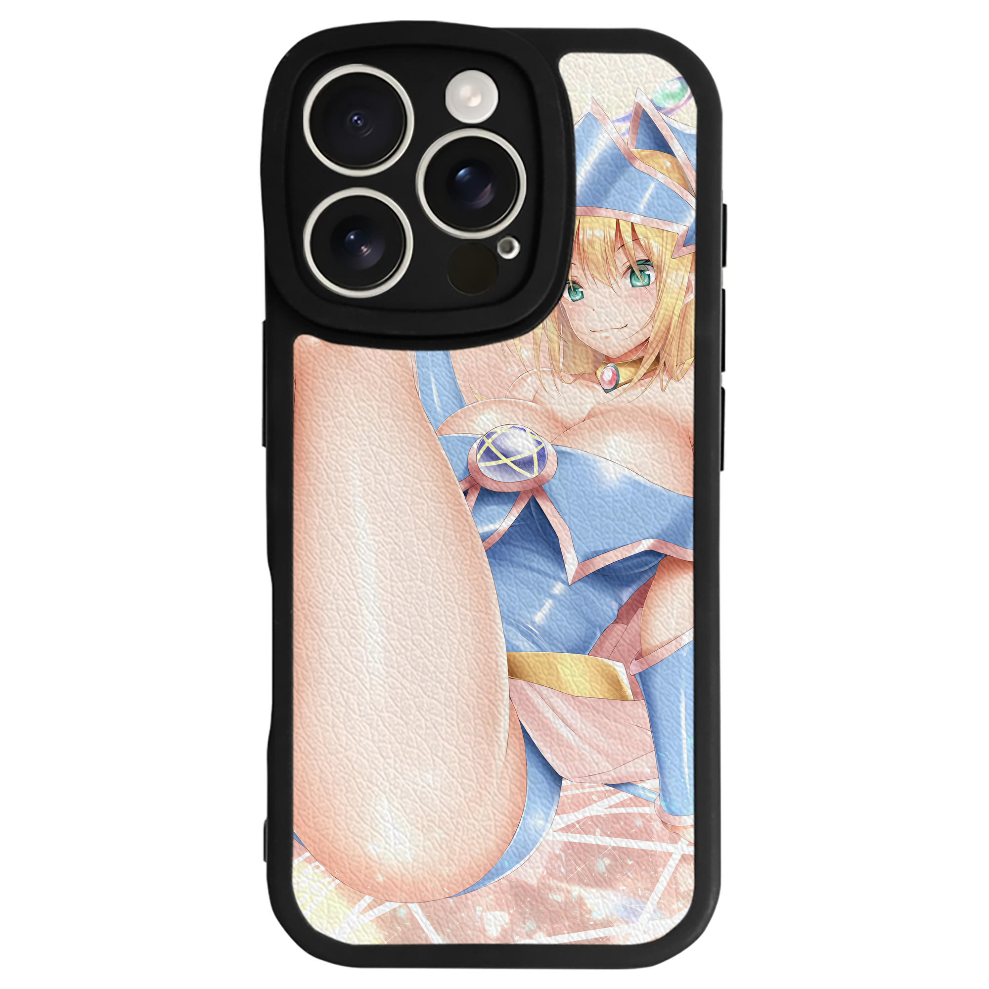 （画像用） 遊☆戯☆王 Yu-Gi-Oh! 【iPhone 16シリーズ対応】シリコンスマホケース（レザー調） 材質：シリコン